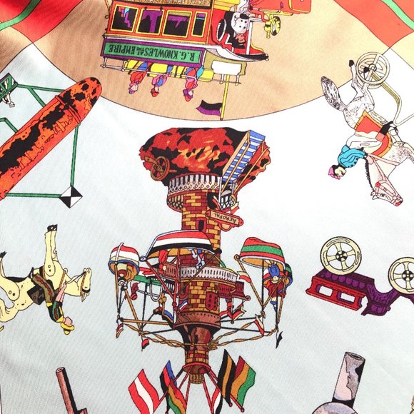 Hermes Authentic Les Clefs De Notre Enfance Scarf - Picture 6 of 11